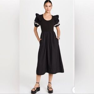 Cleobella Selma Black Midi Dress
